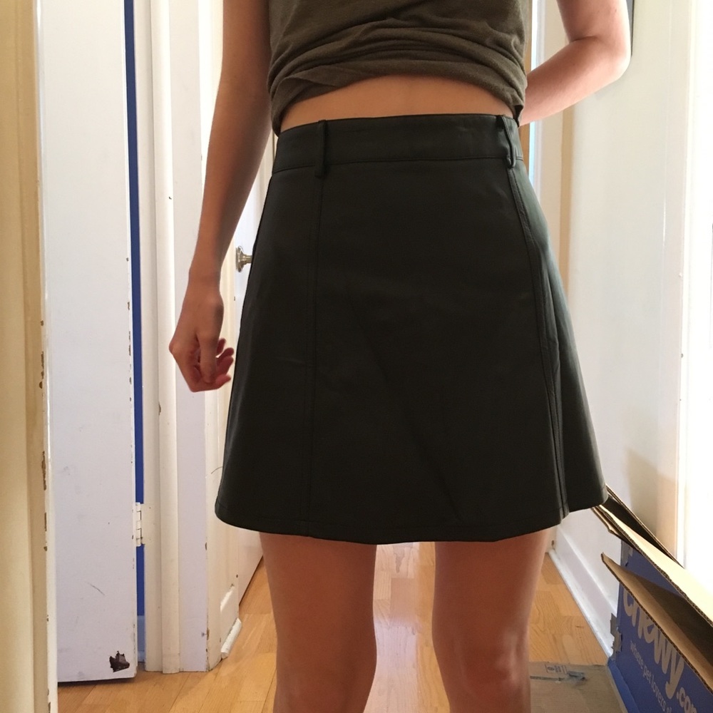 Black leather LF skirt